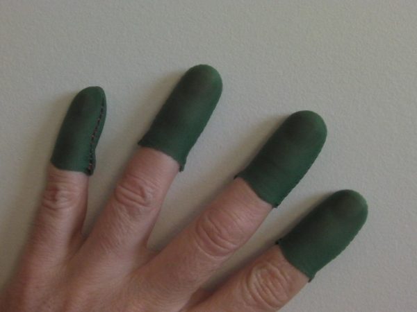 Dark Green Guitar Fingers